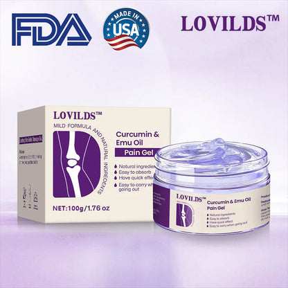 LOVILDS™ Curcumin & Emu Oil Pain Gel – 🏥Backed by US Osteopathic Experts