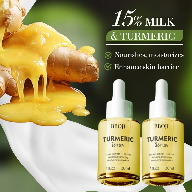 BBOJI™ Turmeric Milk Face Serum – Anti-Aging & Skin Brightening with Hyaluronic Acid, Niacinamide & Milk Extract
