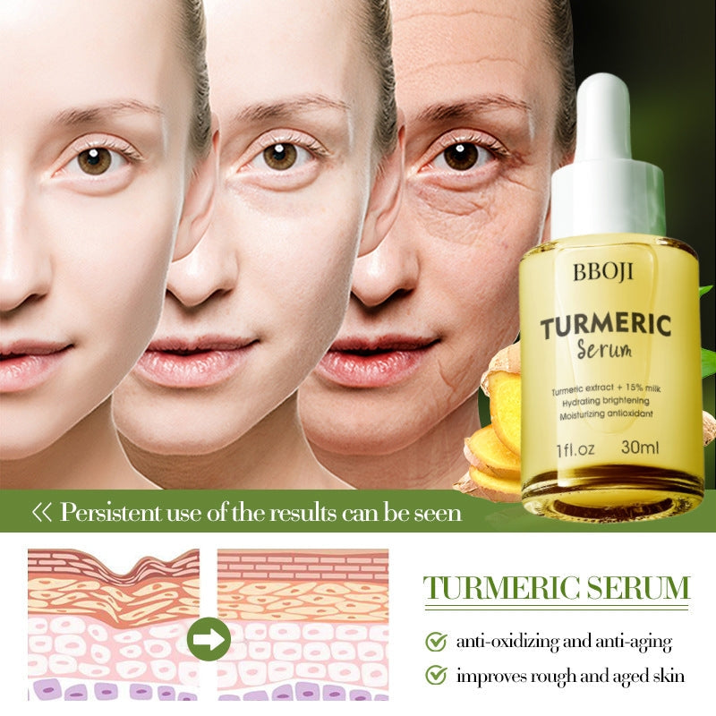 BBOJI™ Turmeric Milk Face Serum – Anti-Aging & Skin Brightening with Hyaluronic Acid, Niacinamide & Milk Extract